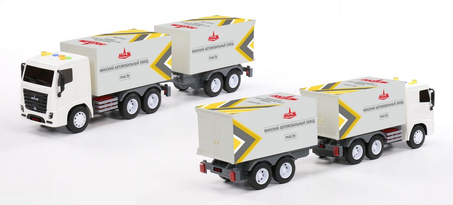 Автомобиль фургон с прицепом, МАЗ